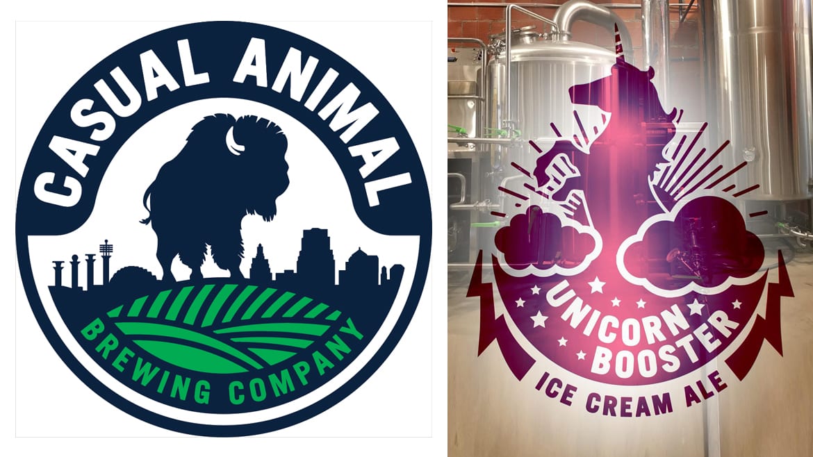 Casual Animal Brewing's theme of animal-named beers continues with its new release, Unicorn Booster
