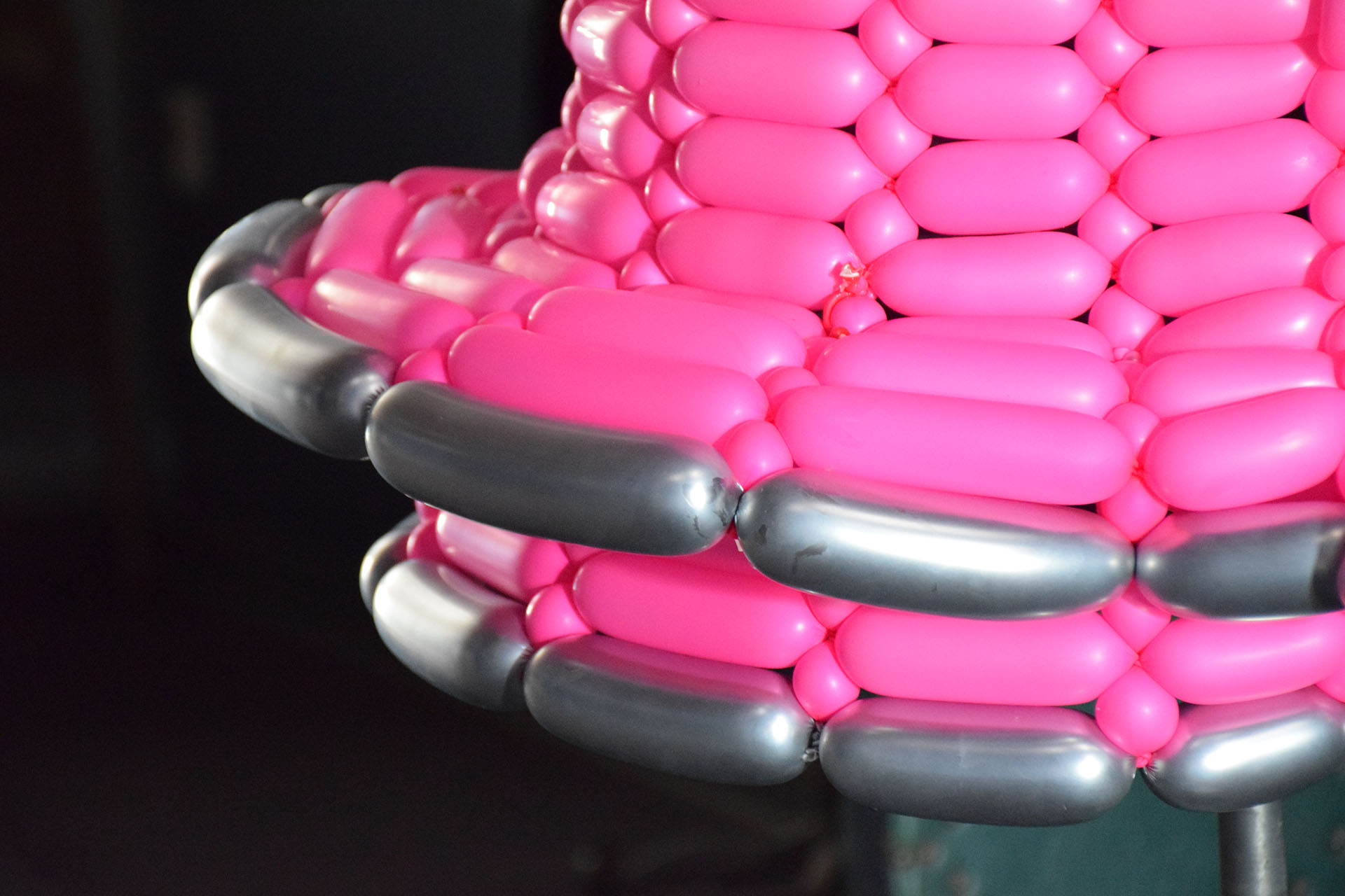 Pink Balloon Dress detail