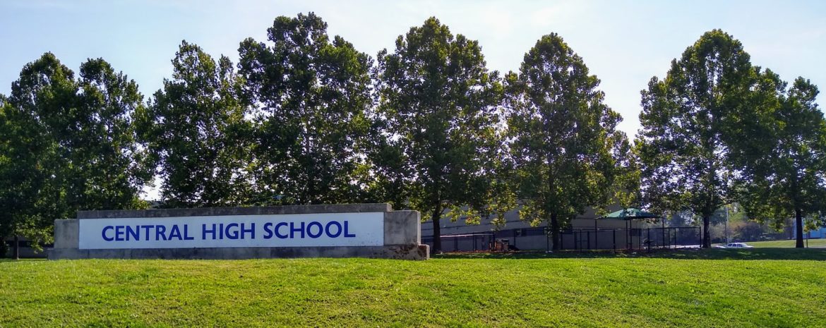 Central High School monument sign.