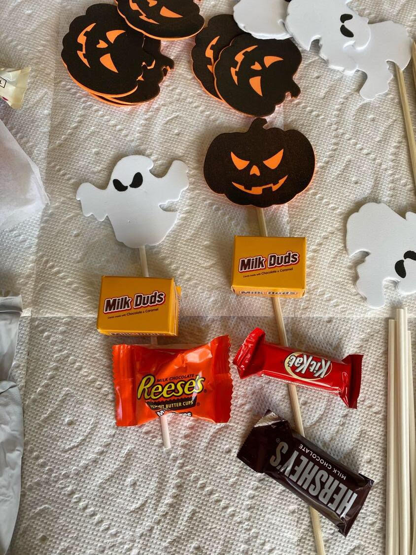 Maha Alrasheed's Halloween candy kabobs