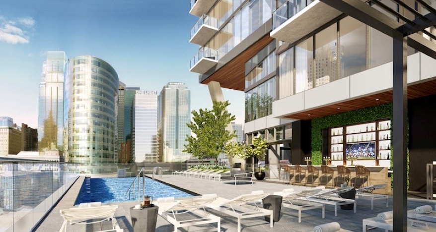 Three Light will feature an infinity pool that also will be available via skybridge to Two Light residents.
