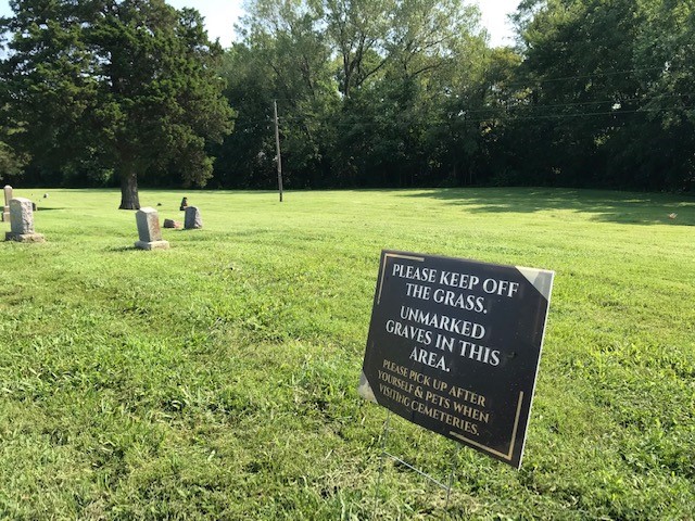 Organizers of the Liberty African American Legacy Memorial believe many makeshift grave markers in the once-segregated section of Fairview and New Hope Cemetery have vanished over many decades.