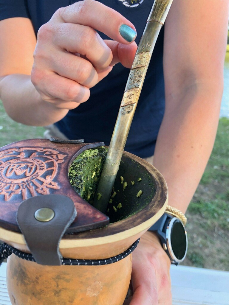 Maribel Nelson of Blue Springs grew up in the southern Brazilian state of Rio Grande do Sul drinking chimarrão, a version of mate drunk from a gourd through a metal straw.