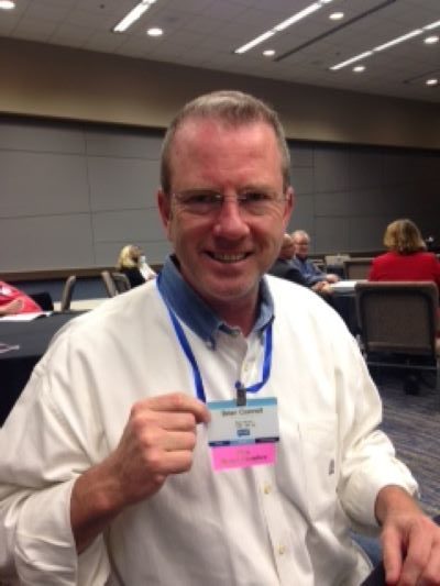 Brian Connell, a newly elected member of the Olathe school board, at the recent Kansas Association of School Boards convention in Overland Park.