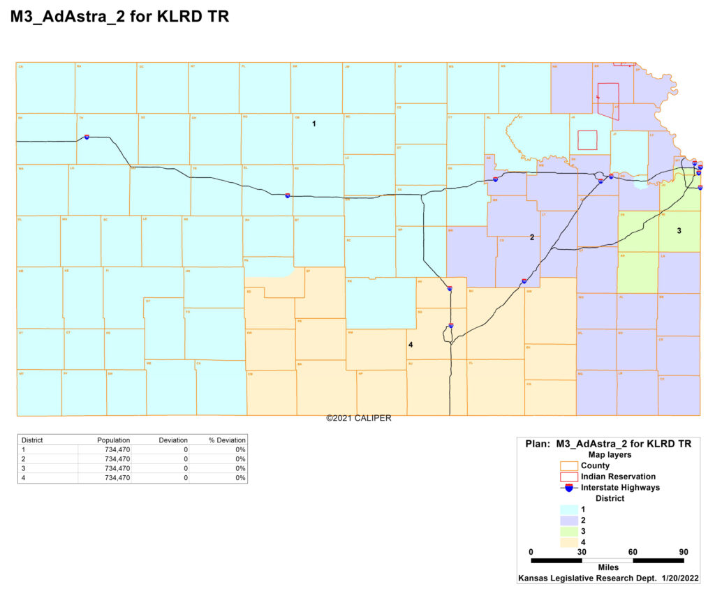 Kansas redistricting map