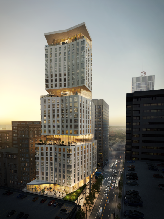 The KCATA's development arm is pursuing a potential 26-story mixed-use building at its former transit site at 10th and Main.