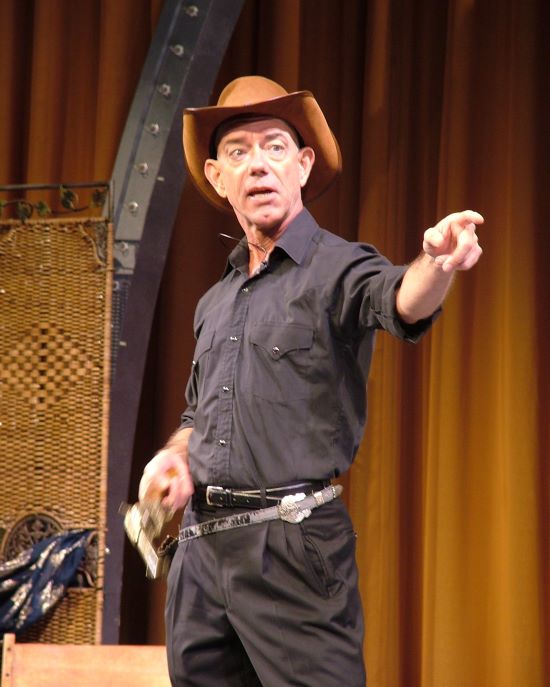 Actor Alan Tilson as the cowboy in “The Hindu and the Cowboy