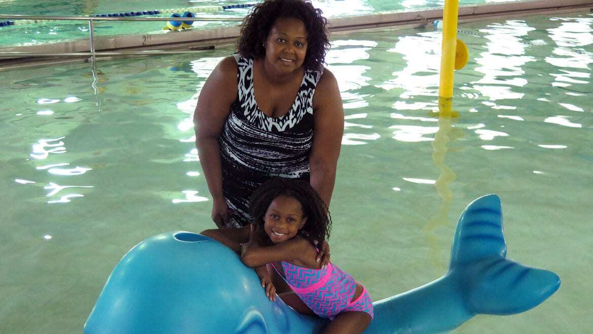 LaShana McGee and her daughter