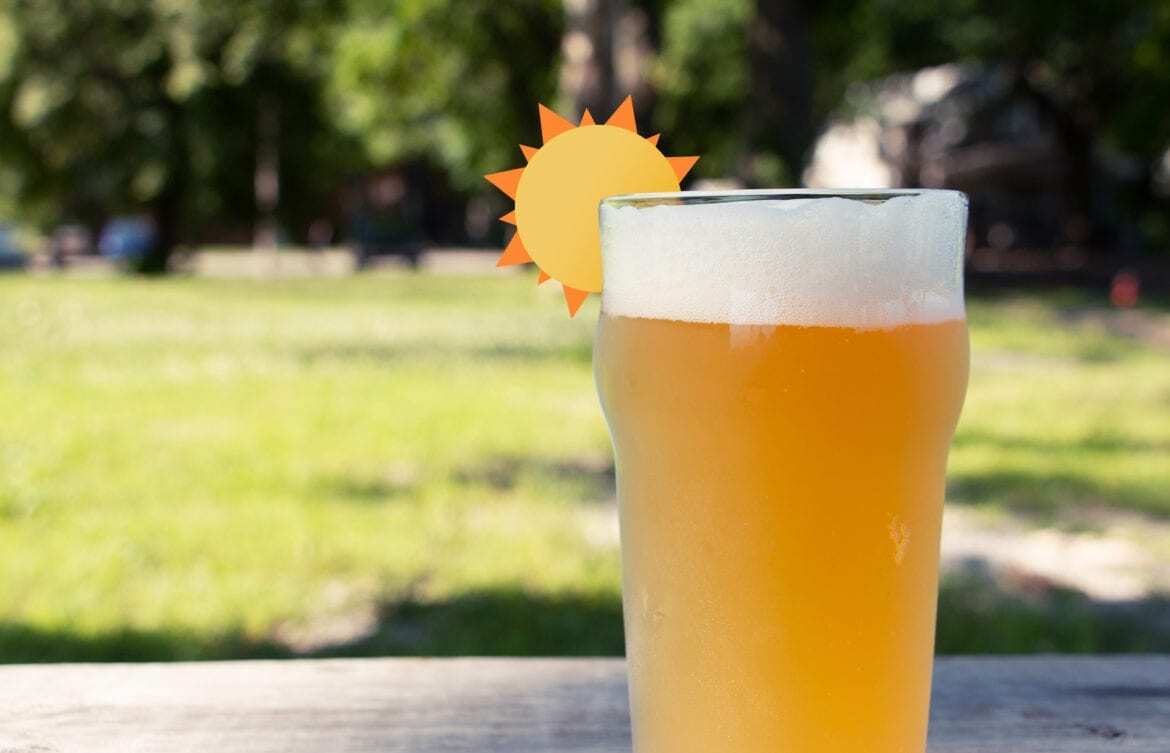 Cold beer and sun