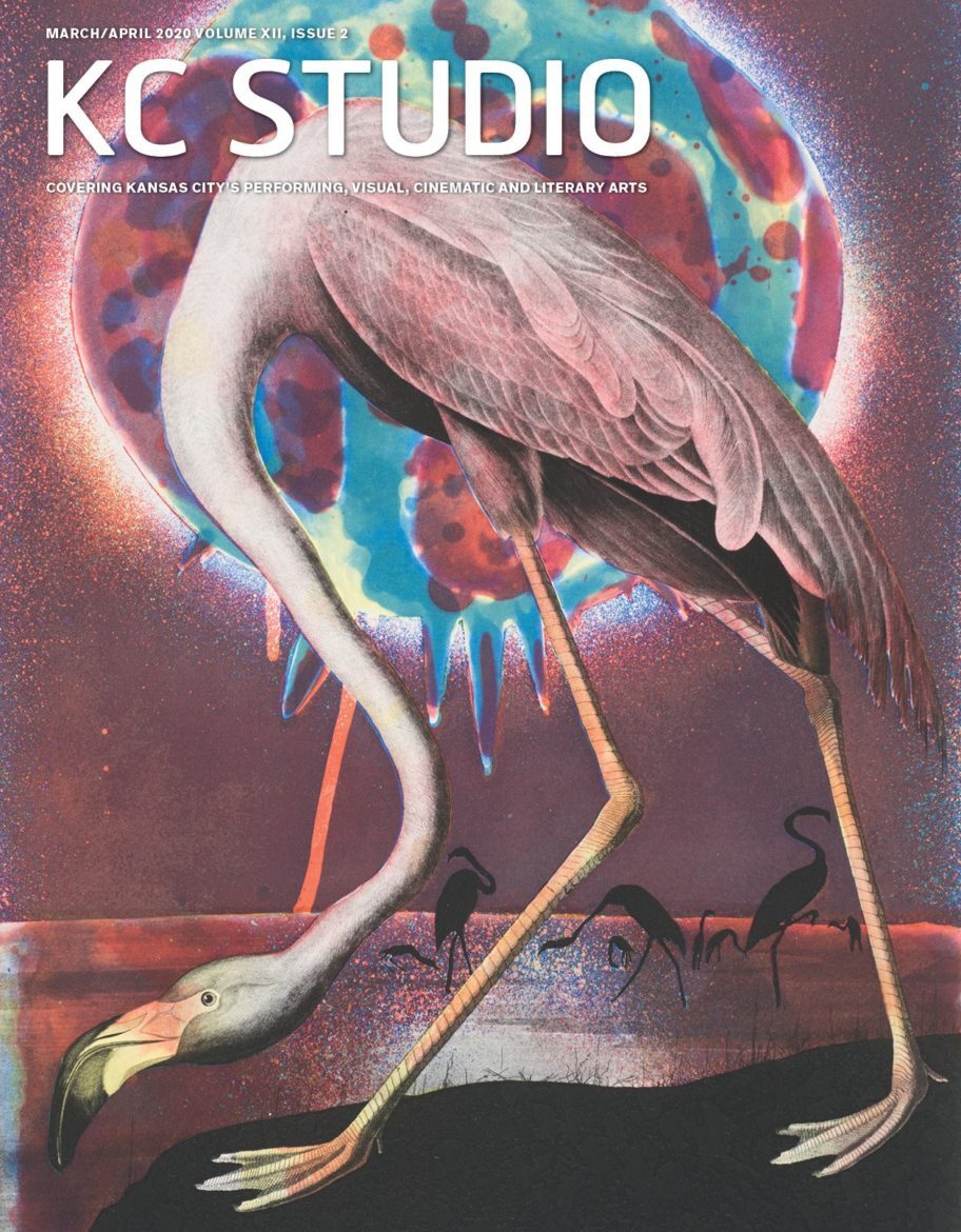 KC Studio Magazine cover with flamingo art