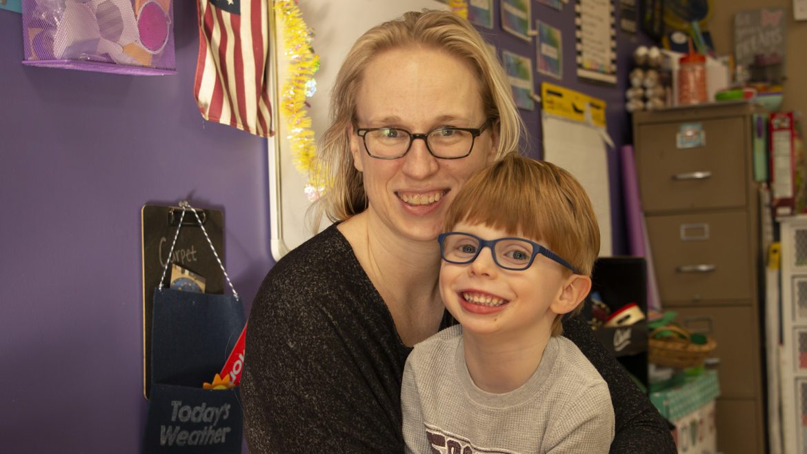 Jessica Oakley and her 4-year-old son Callan