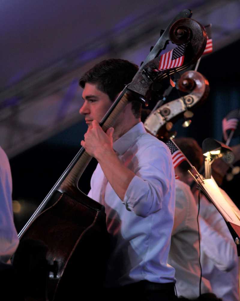 Kansas City Symphony Bass player Evan Halloin.