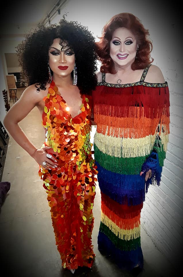 Melinda Ryder in Pride Dress