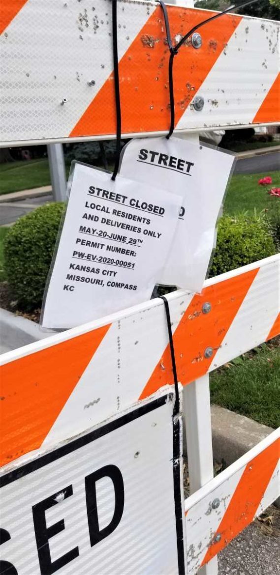 Neighorhood Open Streets notice. (Barbara Shelly | Flatland)