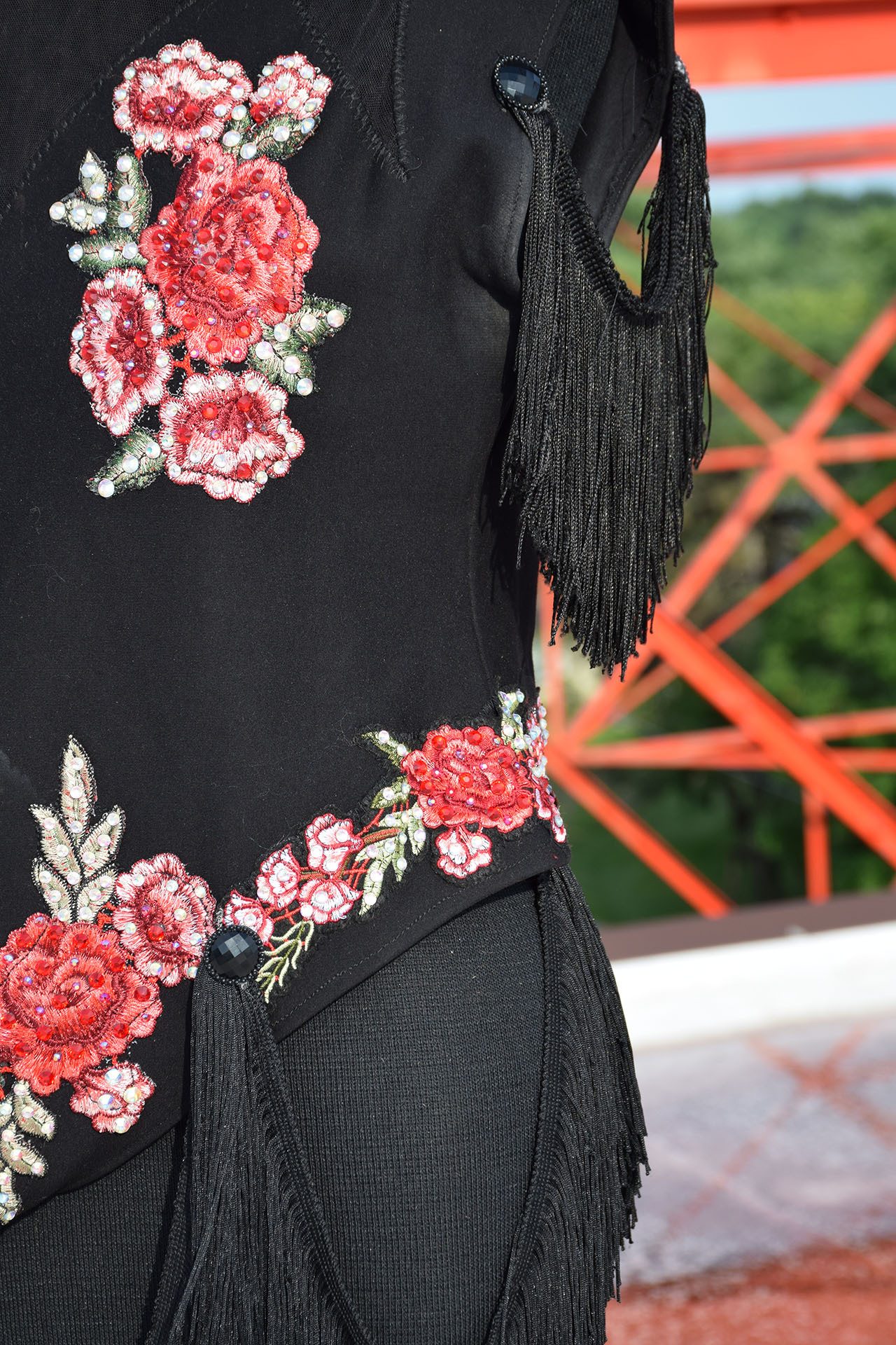 Rose costume detail