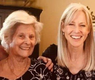 Sandy Isham with her mother, Dolly. 