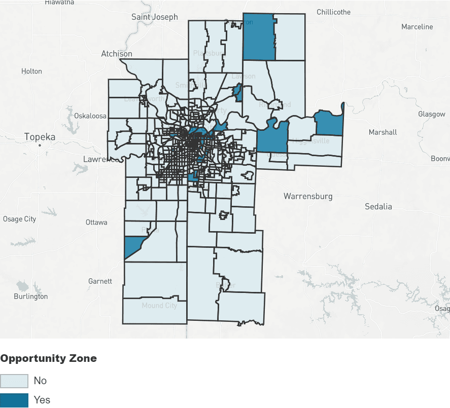 Opportunity Zones map