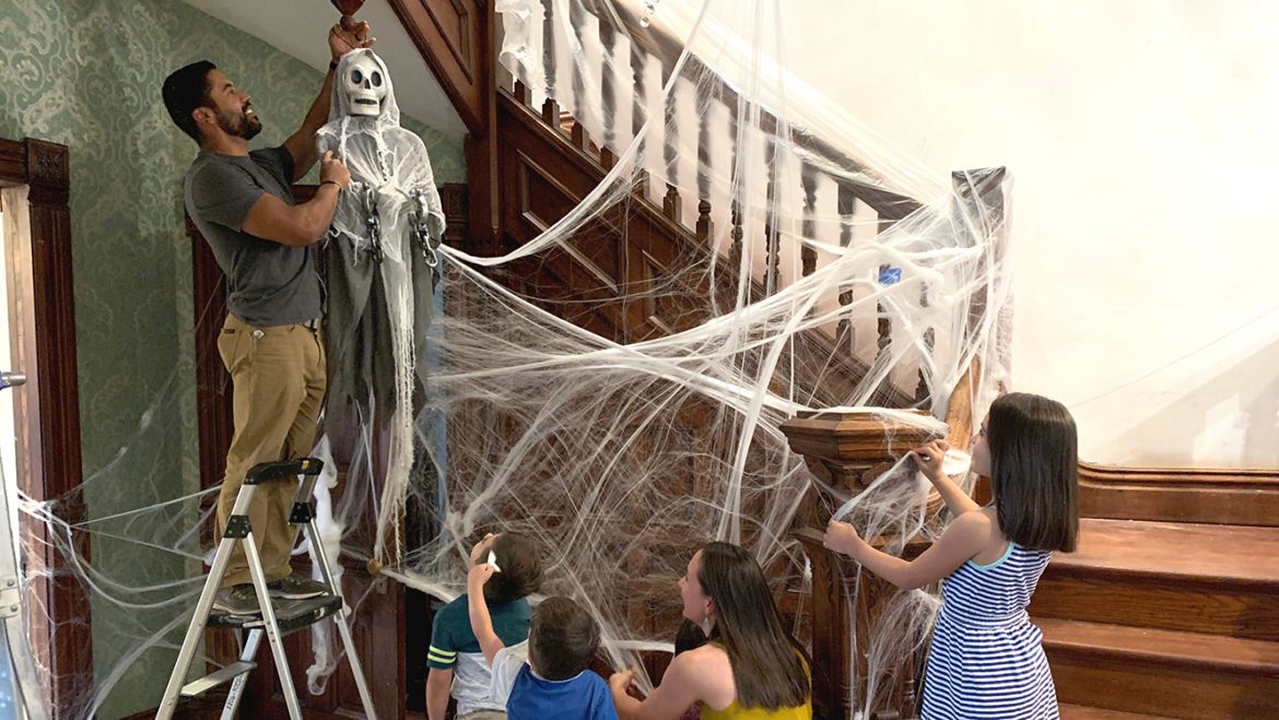 Ronnie and Melissa Porter get creative with their Halloween activities this year. (Courtesy | Porters)