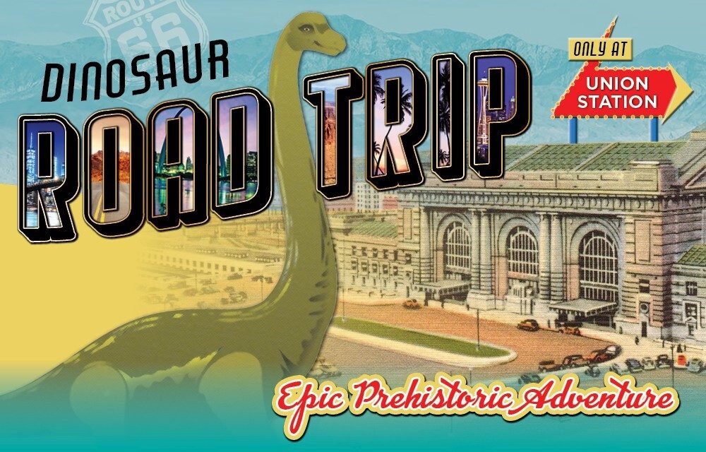 Dinosaur Road Trip post card.