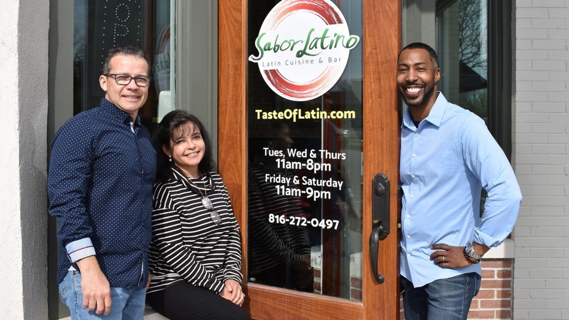 Julio Stredel, Fanny Ruiz de Chavez, and Reggie Gray, Sabor Latino