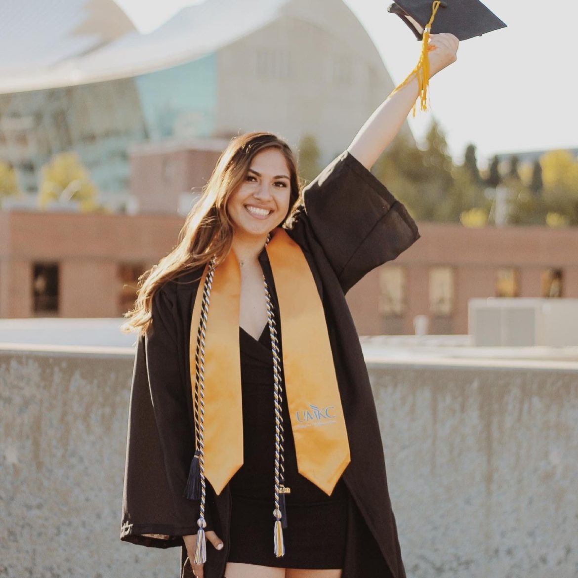 Adriana Velarde, a 2021 biology graduate at the University of Missouri-Kansas City, saw her GPA increase after the shift to remote learning during the COVID-19 pandemic.