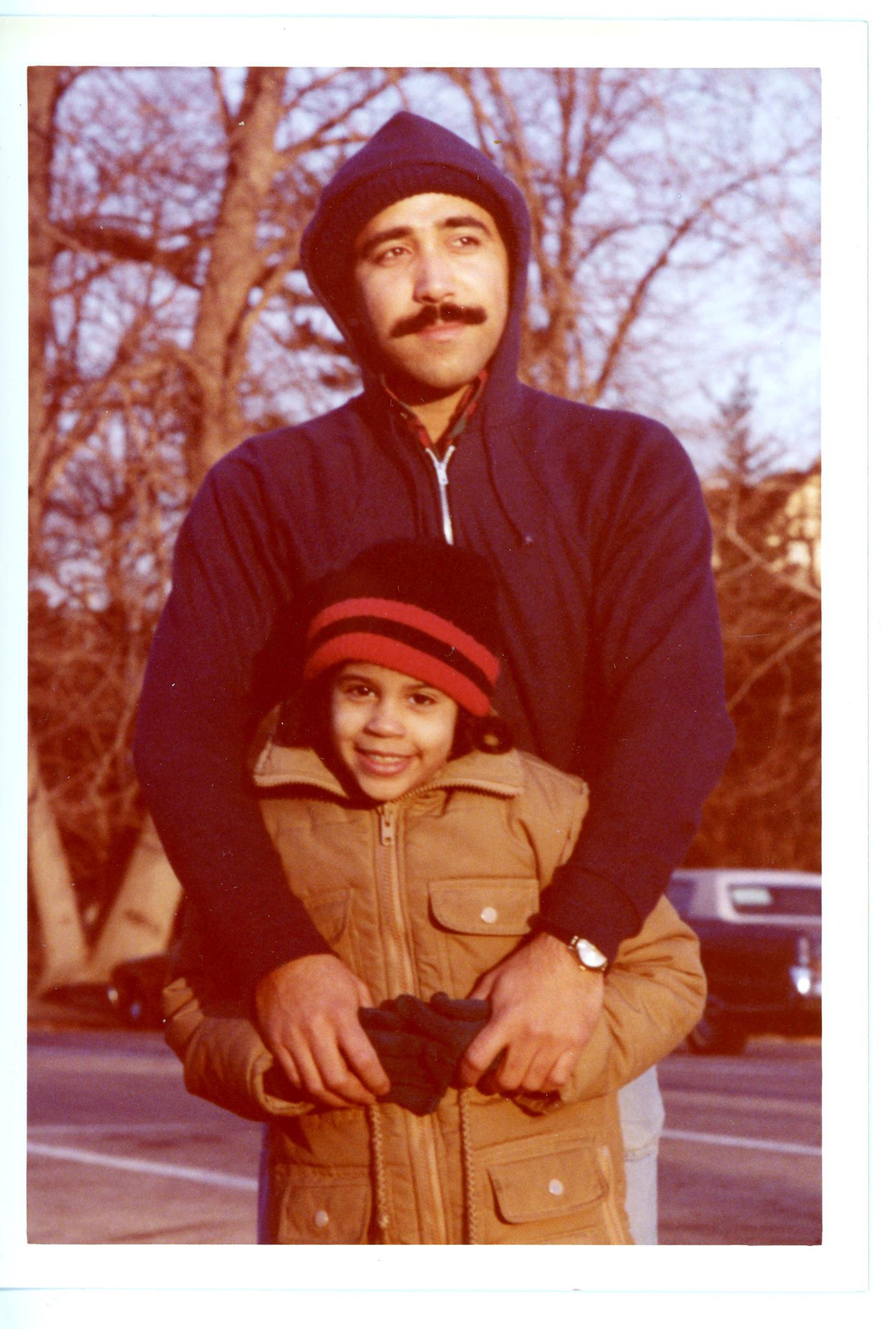 Joann Quiñones and her stepfather. (Contributed)