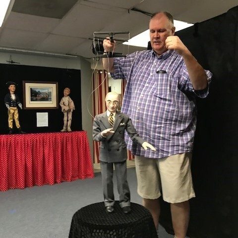 Kraig Kensinger, artistic director for the Puppetry Arts Institute of Independence, believes the institute’s lighthearted “Missouri Birthday Bash,” which features a Harry Truman marionette, represents a family-friendly program that is unique among other bicentennial events.