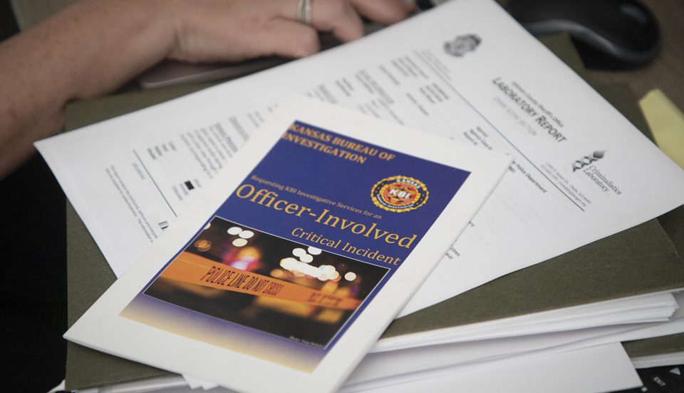 A stack of documents.