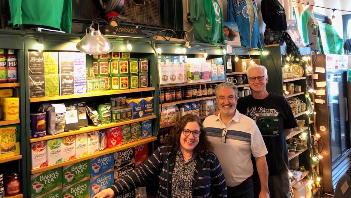 Kerry Browne, George Vial and John McClain work together to promote Irish culture in Kansas City.