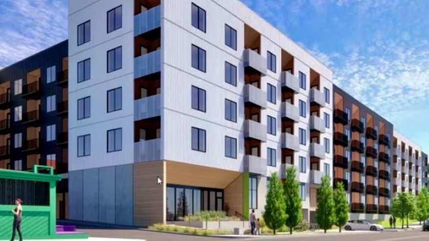 Jamestown Square would be five stories tall along State Line Road