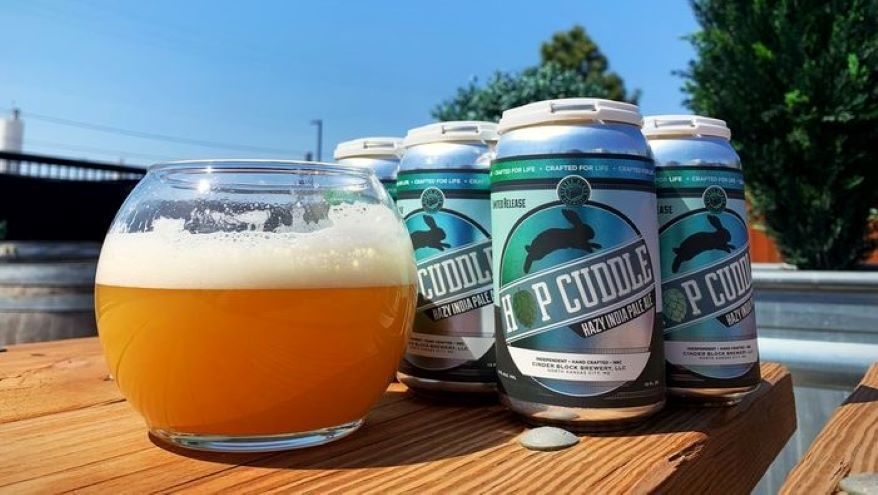 Cinder Block’s limited hazy IPA, Hop Cuddle.